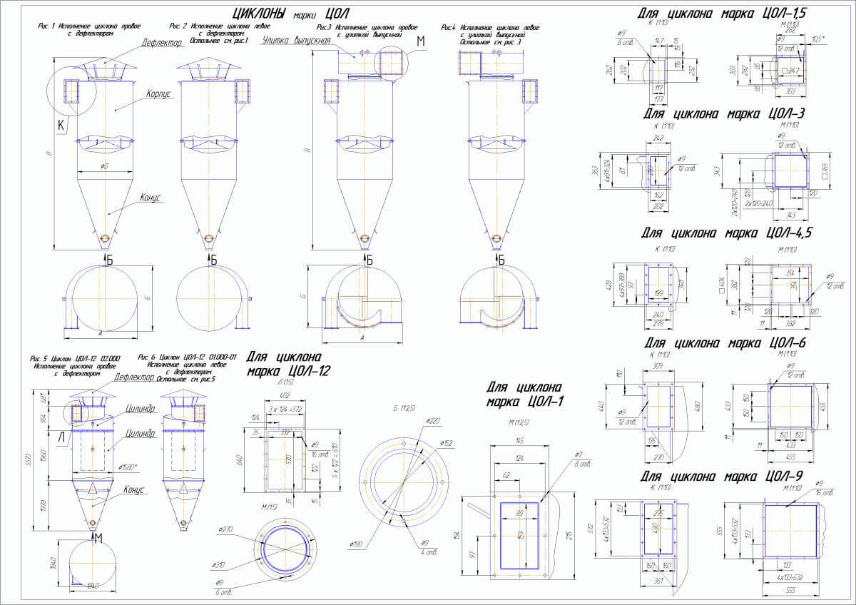 Циклон петкус чертеж